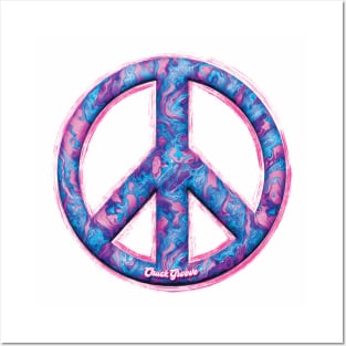 Peace Baby! Groovy Pink Posters and Art